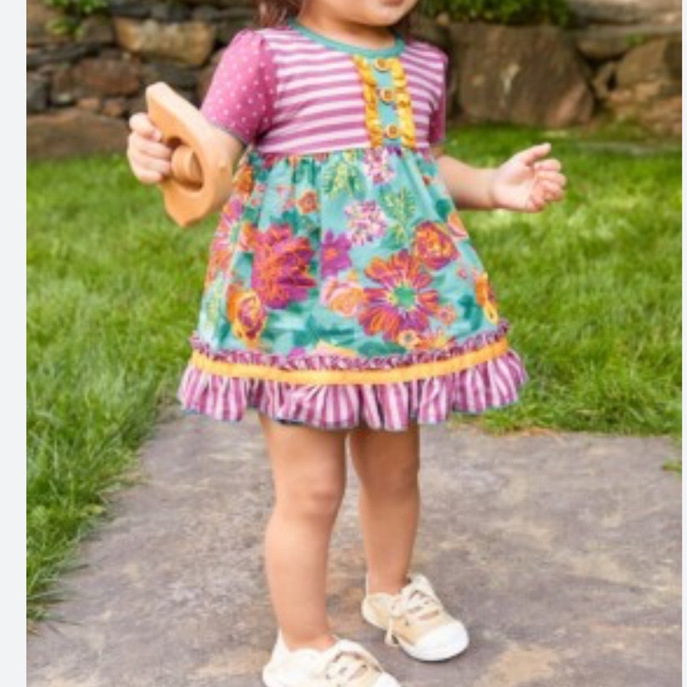 Matilda Jane Purple and Green Floral Romper